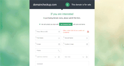 Desktop Screenshot of domaincheckup.com