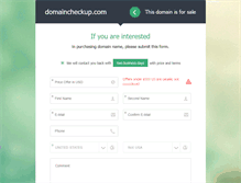 Tablet Screenshot of domaincheckup.com